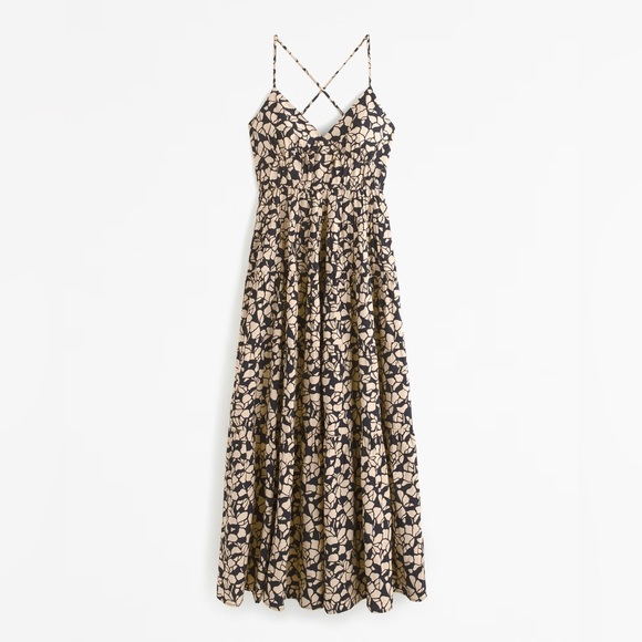 Abercrombie & Fitch Flowy Tiered Maxi Dress - Picture 1 of 4